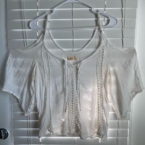 off the shoulder white blouse